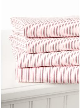Gap Red stripe fitted crib sheet
