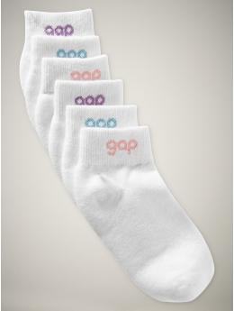 Gap 6-pack 1/4 top socks