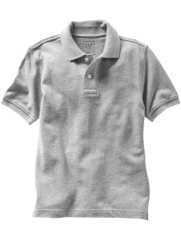 Gap Short-sleeved solid pique polo