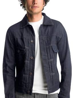 Gap Dark pleated jean jacket