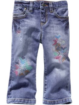 Gap Embroidered fairisle jeans