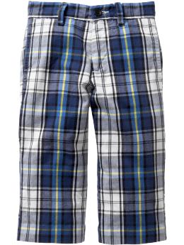 Gap Madras flat front pants