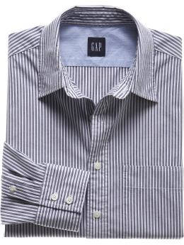 Gap Long-sleeved solid stripe shirt