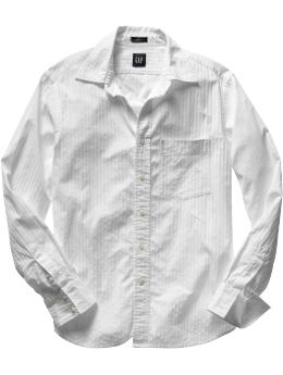 Gap Long-sleeved dobby stripe shirt