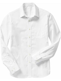 Gap Long-sleeved premium fitted white shirt