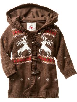 Gap Reindeer knit coat