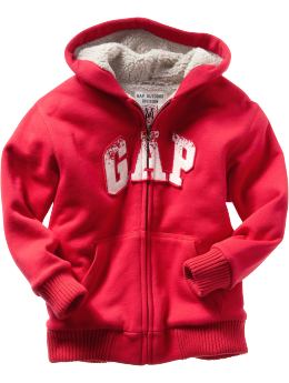 Gap Sherpa logo hoodie