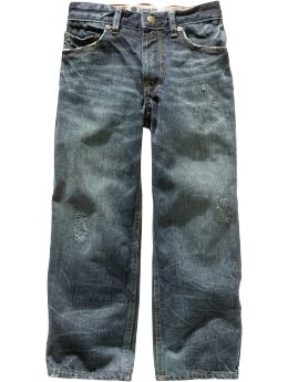 Gap Loose fit stained crinkle jeans