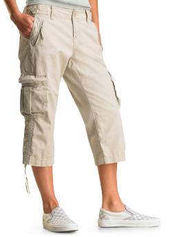 Gap Cropped ruched cargo pants
