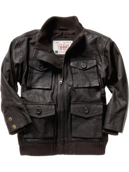 Gap Leather bomber jacket