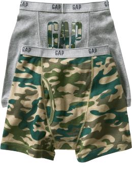Gap Green camo boxer briefs (2-pack)