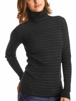 Gap Lurex stripe turtleneck sweater