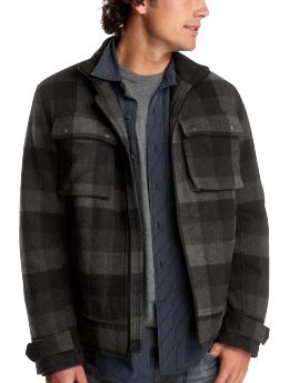 Gap Wool plaid pocket jacket