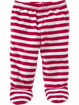 Gap Striped velour footed pants