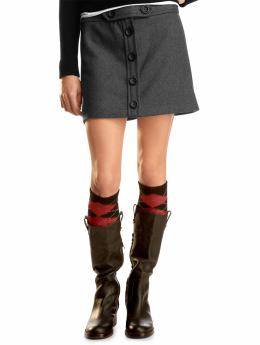 Gap Button wool mini skirt