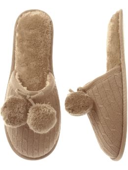 Gap Knit cable slippers