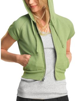 Gap Short-sleeved cropped hoodie