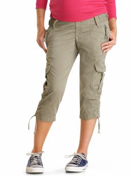 Gap Ruched cropped cargo pants
