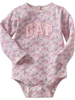 Gap Floral logo bodysuit