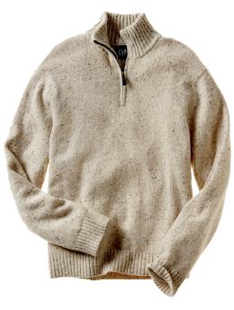 Gap Tweed half-zip sweater