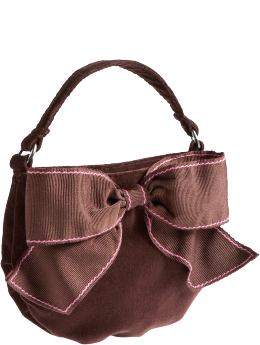 Gap Velvet bow bag
