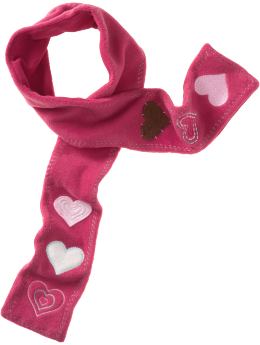 Gap Fleece heart scarf