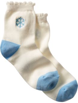 Gap Snowflake scalloped socks