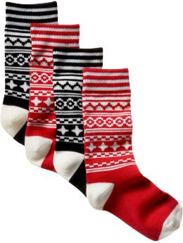 Gap Ski fair isle striped socks (2-pack)