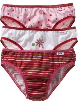 Gap Sparkly snowflake bikinis (3-pack)