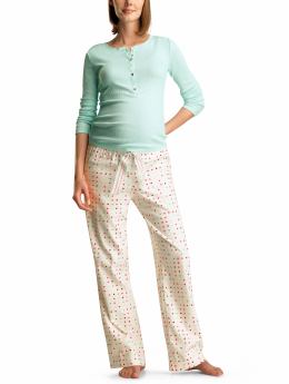 Gap Flannel pants and long-sleeved T pajama set