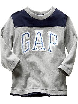 Gap Long-sleeved arched logo T