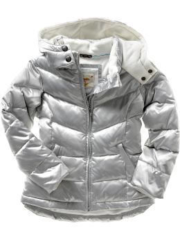 Gap Silver puffer jacket