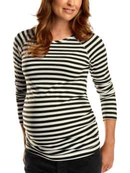 Gap Long-sleeved ruched stripe T
