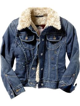Gap Fur lined denim jacket