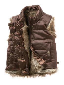 Gap Reversible fur puff vest