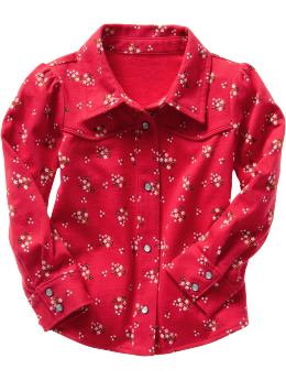 Gap Knit floral western shirt