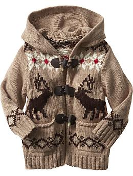 Gap Reindeer toggle sweater