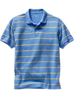 Gap Short-sleeved single stripe pique polo