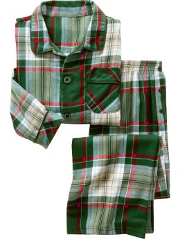 Gap Traditional plaid pajama set