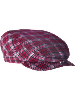 Gap Flannel newsboy cap