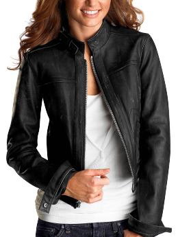 Gap Zip-front leather jacket