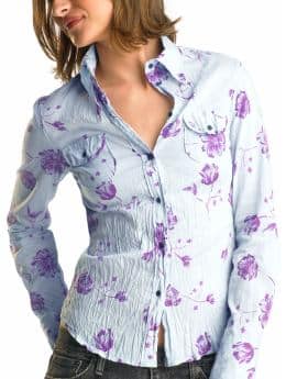 Gap Long-sleeved crinkled floral shirt