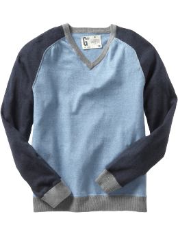 Gap Contrast v-neck sweater