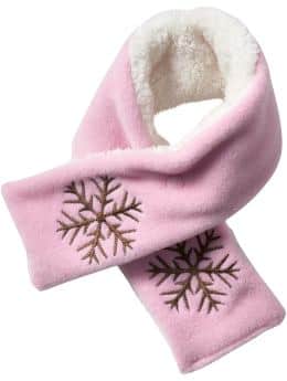 Gap Fleece snowlfake scarf