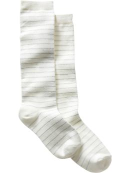 Gap Metallic stripe knee high socks