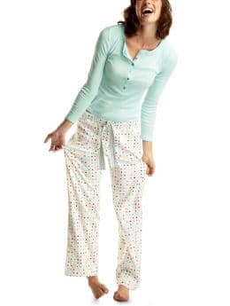 Gap Colored dot flannel pajama set