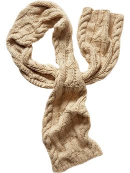 Gap Varied cable knit scarf