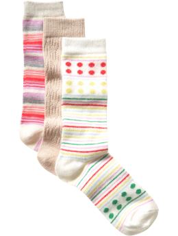Gap Multicolored crew socks (3-pack)